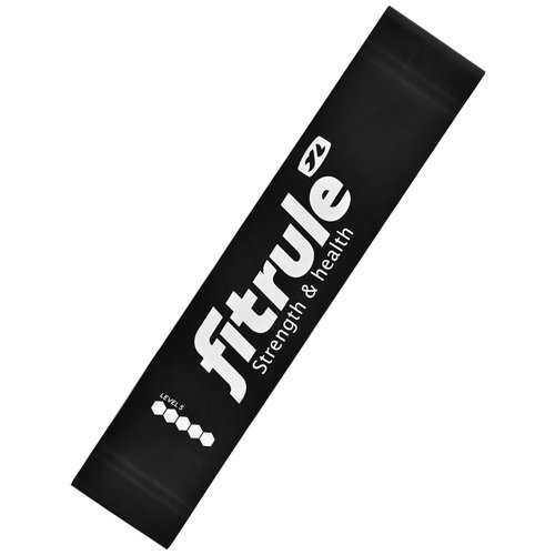 Фитнес-резинка для ног FitRule 12 кг, (черные)