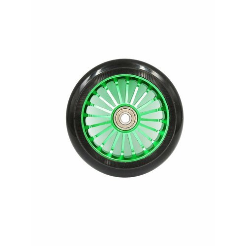 Колесо для трюкового самоката 100 мм Спицы зеленое (алюминий) 805426-KR4