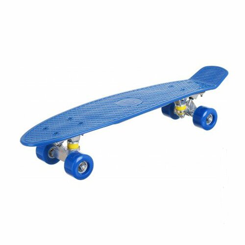 Пенни борд Скейт 55 x 14 см, Скейтборд детский - колеса PU, синий цвет