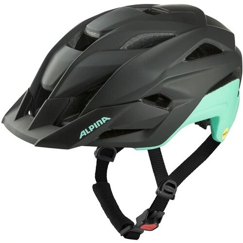 Шлем защитный ALPINA, Stan Mips, black/turquoise