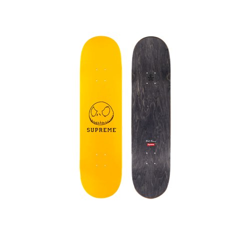 Supreme Skeleton Skateboard Deck Yellow