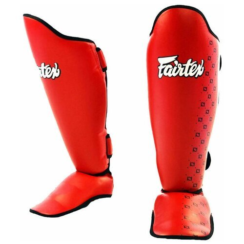 Защита голени-стопы Fairtex (SP-5), красная, размер L