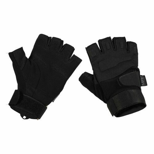 Тактические перчатки MFH Half Finger Gloves Protect black