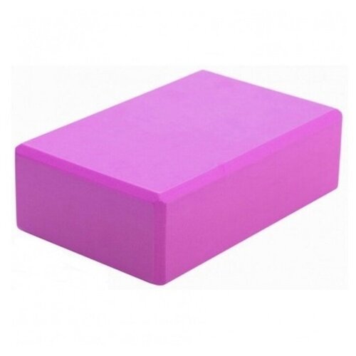 Блок кубик для йоги, темно розовый