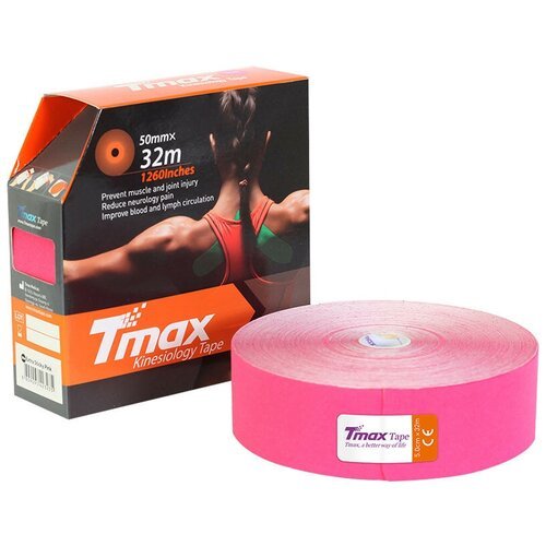 Тейп кинезиологический TMAX Extra Sticky 5 см x 32 м, 423235, розовый