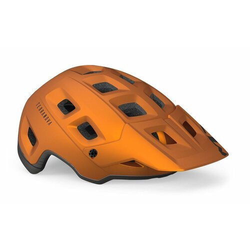 Велошлем Met Terranova Helmet (3HM121), цвет Orange/Metallic Titanium, размер шлема M (56-58 см)