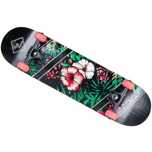Деревянный скейтборд X-GAME (цветы)