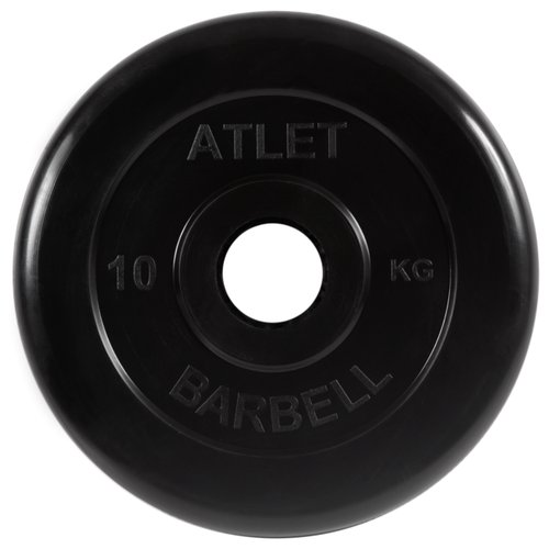 Диск для штанги MB BARBELL «Атлет», 51 мм, 10 кг (MB-AtletB51-10)