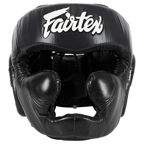Боксерский шлем Fairtex HG13 Extra Vision Black (XL)