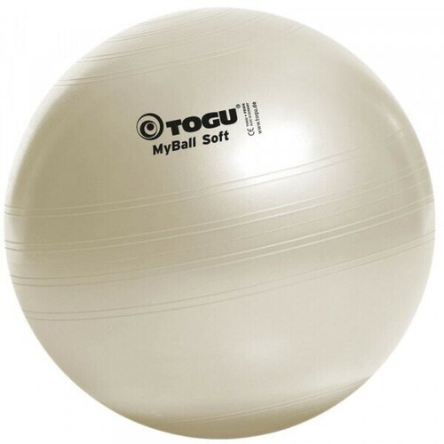 34071-58805 Мяч гимнастический TOGU My Ball Soft 55 см. белый перламутровый, TG418551PW-55-00