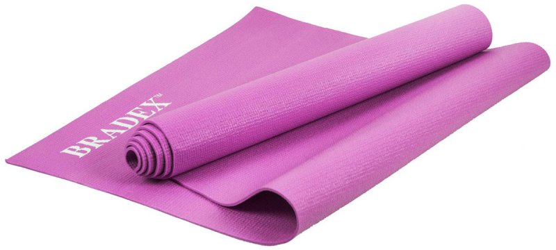 Коврик для йоги и фитнеса Bradex 173*61*0,3 розовый