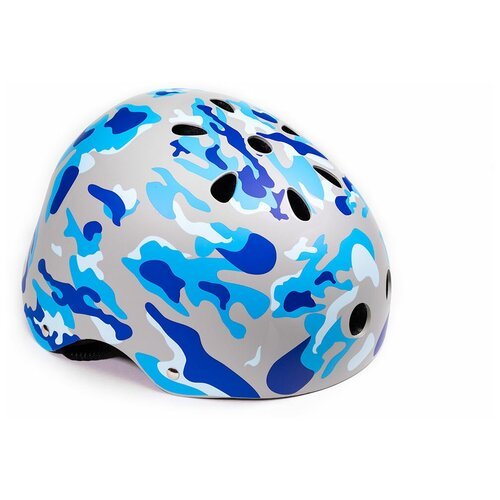 Шлем вело TRIX подростковый котелок 11 отверстий размер: S 52-54см Hard Shell голубой