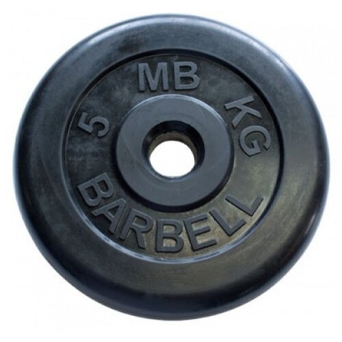 Диск MB Barbell Стандарт MB-PltB/C31 5 кг 1 шт. черный