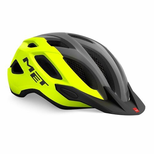 Велошлем Met Crossover Helmet (3HM109) 2022, цвет Жёлтый/Чёрный, размер шлема XL (60-64 см)