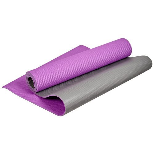 Коврик для йоги и фитнеса Bradex SF 0689, 190*61*0,6 см, двухслойный фиолетовый