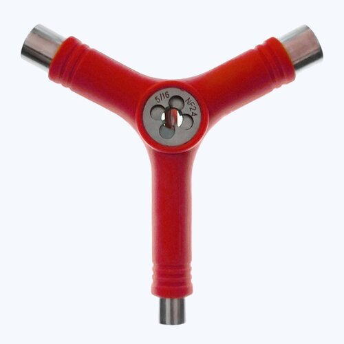 Универсальный ключ для скейтборда Tech Team Y-образный тройник - Красный