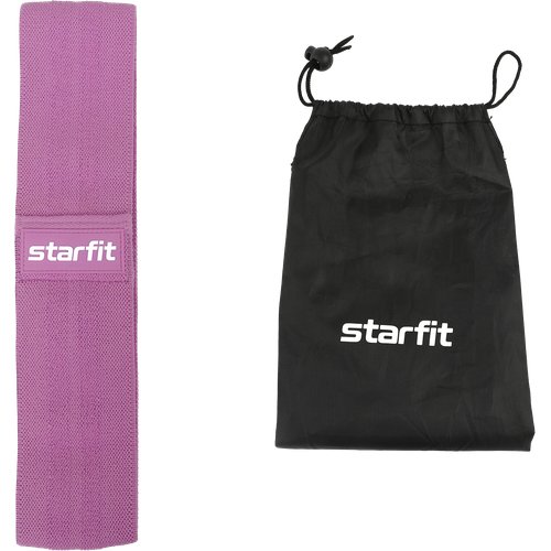 Мини-эспандер Starfit Es-204, высокая нагрузка, текстиль, фиолетовый пастель