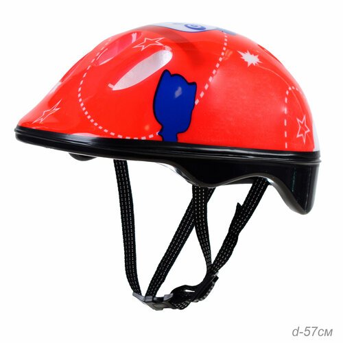 Шлем защитный 51-56 см, красный