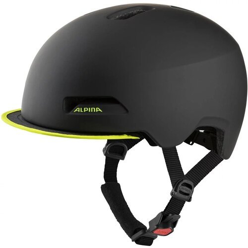 Шлем защитный ALPINA, Brooklyn, black-neon yellow matt