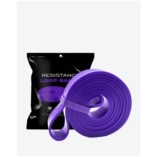 Эспандер, резиновая петля сопротивления для подтягиваний, фиолетовый, 45 кг