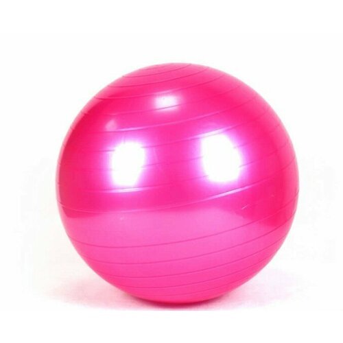 Надувной гимнастический мяч для фитнеса 45 см, розовый
