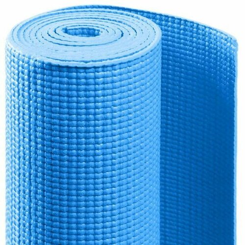 42665-68192 Коврик для йоги, PVC, 173x61x0,4 см синий HKEM112-04-BLUE, 10011783
