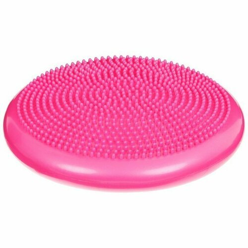 Подушка балансировочная ONLYTOP, массажная, d=35 см, цвет розовый (комплект из 2 шт)