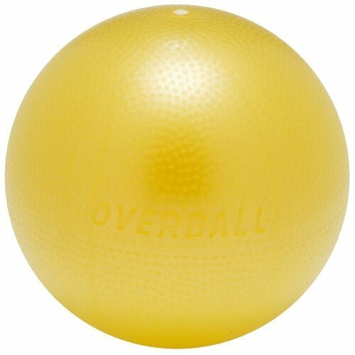 Гимнастический мяч Orto с трубкой для профилактики и дыхательной системы детей с 3х лет, диаметр 25см, OverBall (Желтый, Орто / Orto)