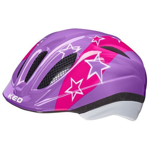 Детский шлем велосипедный KED Meggy Lilac Stars, размер S