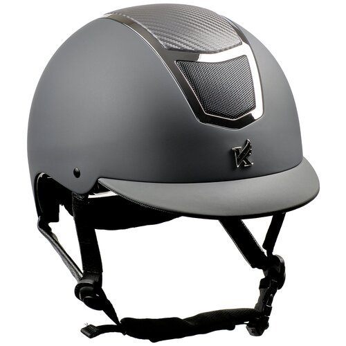 Шлем защитный для верховой езды с регулировкой SHIRES Karben 'Sienna', обхват 59-61 см, серый (Великобритания)