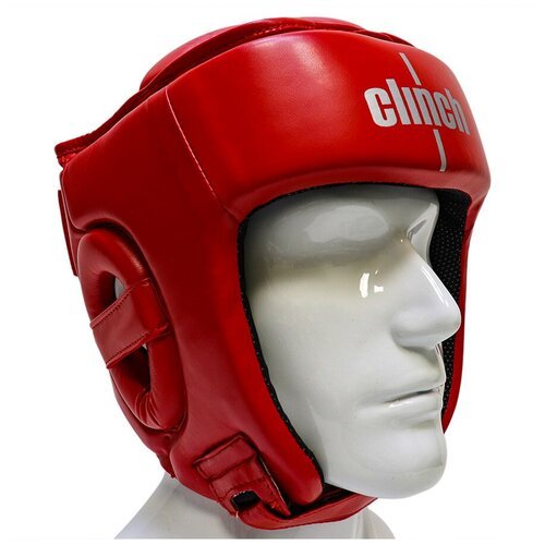 Шлем для Кикбоксинга Clinch Helmet Kick - красный, M