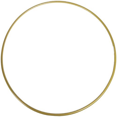 Обруч гимнастический, стальной, диаметр 90 см, стандартный, 900 г, цвет золотой