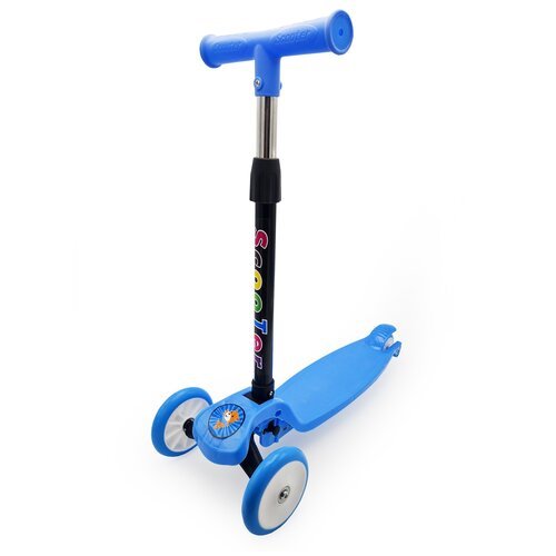 Детский городской самокат 3-колесный Scooter 200820219 , голубой