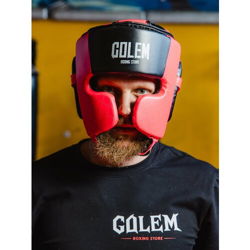 Бокceрский защитный шлем GОLЕМ красного цвета, для мужчин, для женщин, детский, для мальчиков, девочек, размер XL