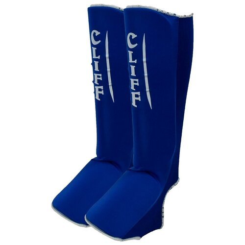 Защита голень-стопа для единоборств CLIFF, синий, размер L