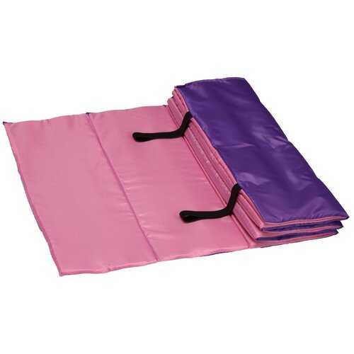 Коврик для гимнастики Indigo взрослый SM-042, 180х60х1 см розовый/фиолетовый 0.3 кг 1 см
