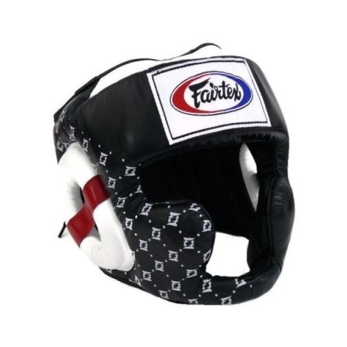 Боксерский шлем Fairtex HG10 Black (XL)
