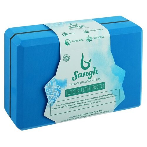 Блок для йоги Sangh 3551191 синий
