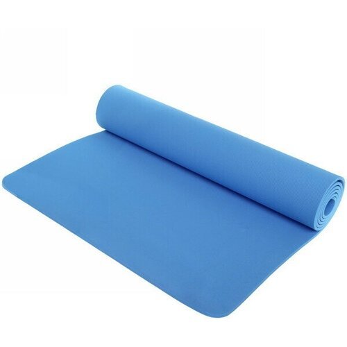 Коврик для йоги 6 мм 173х61 см «Умиротворение» EVA, голубой