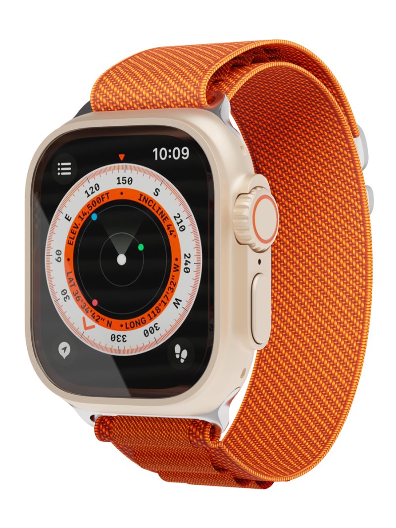 Ремешок нейлоновый Extreme Band VLP для Apple Watch 42/44/45/49mm, оранжевый