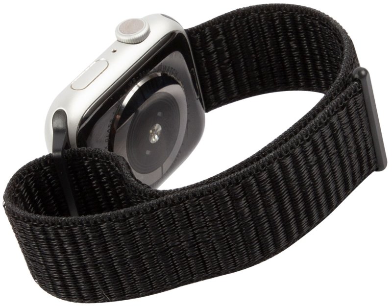 Ремешок нейлоновый mObility для Apple watch - 38-40 мм (S3/S4/S5 SE/S6), глубокий черный