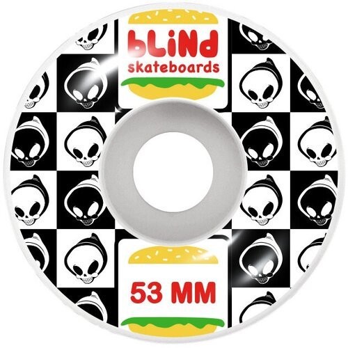 Колеса для скейтборда Blind burger black/white, жесткость 99a, размер 53мм