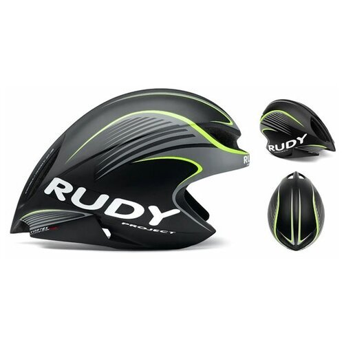 Шлем Rudy Project WING57 BLACK/YELLOW FLUO MATT, велошлем, размер L