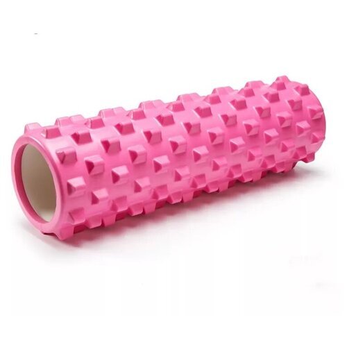 Ролик массажный для йоги Coneli Yoga Wolf tooth 45x14 см розовый