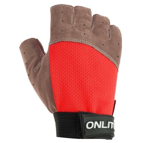 ONLITOP Перчатки спортивные, размер S, цвет красный