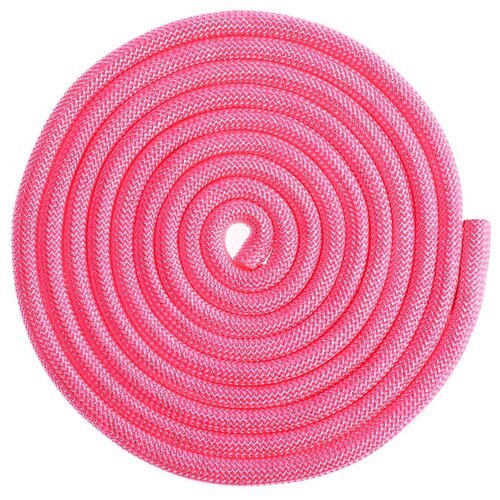 Скакалка утяжелённая Grace Dance полиэстеровая с люрексом розовый 300 см