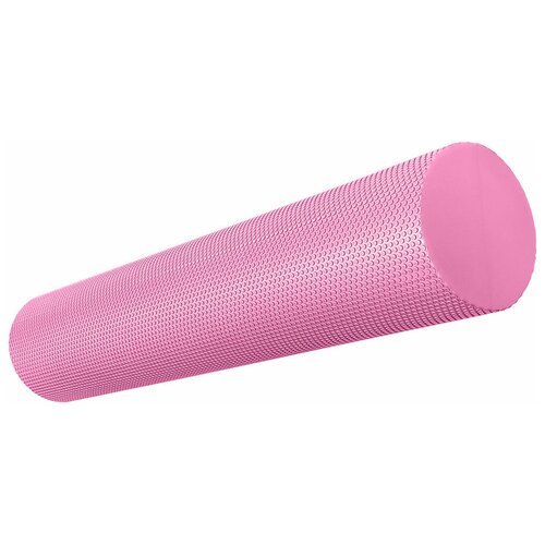 E39105-4 Ролик для йоги полумягкий Профи 60x15cm (розовый) (ЭВА)