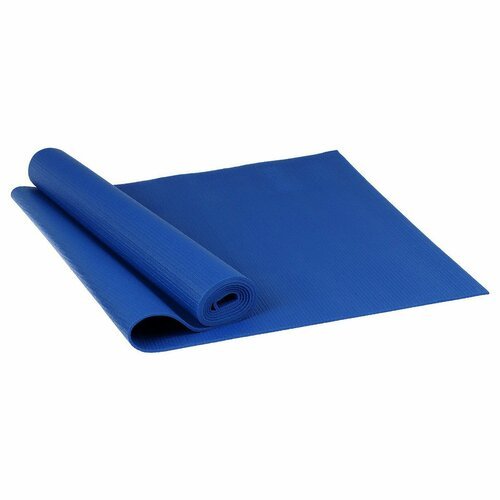 Коврик для йоги, 173 х 61 х 0,4 см, цвет тёмно-синий