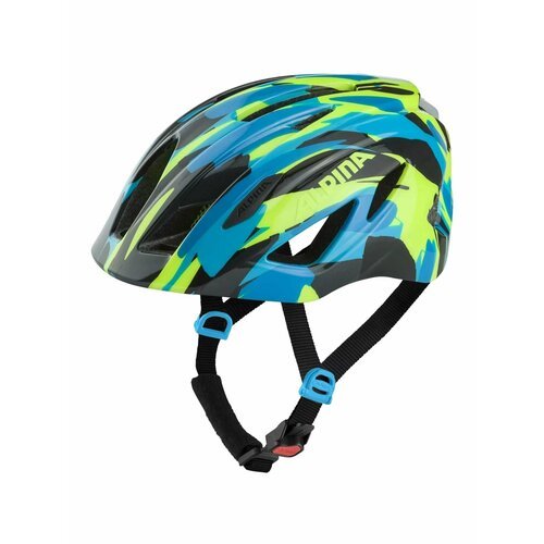 Alpina Велошлем Alpina Pico Flash Neon/Blue Green Gloss, цвет Синий-Зеленый, ростовка 50-55см