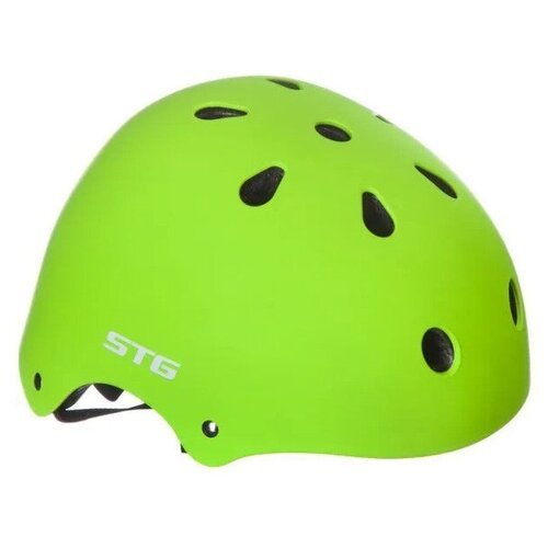 Шлем STG , модель MTV12, размер M(55-58)cm салатовый, с фикс застежкой.